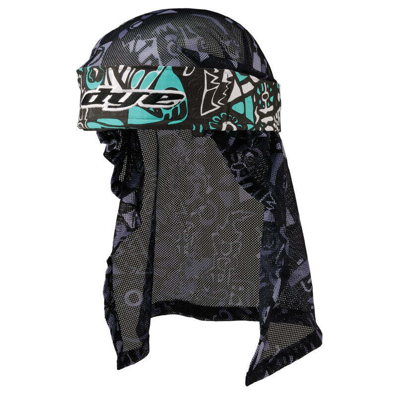 Dye Headwrap - Eskimo Teal, Grey, Black