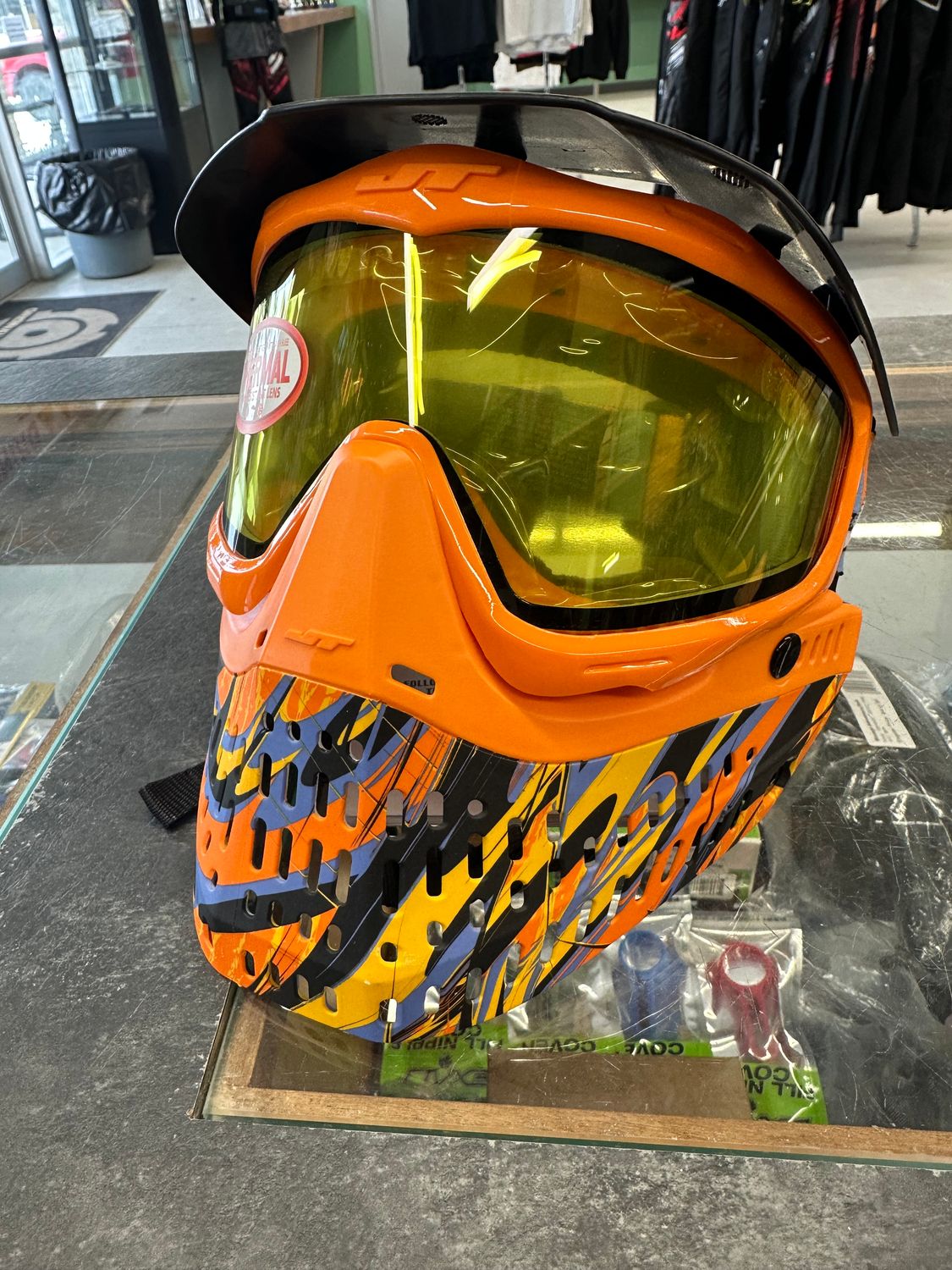 JT Blaster Orange LE Mask W/Yellow Lense JT Blaster Orange LE Mask W/Yellow Lense