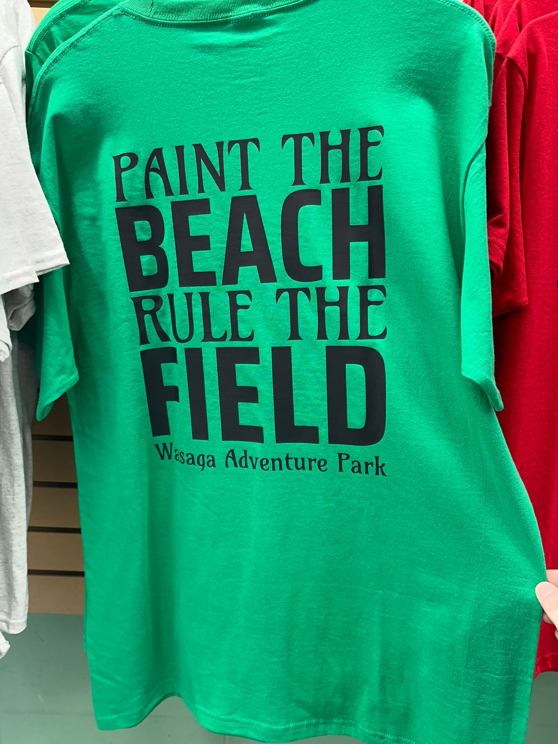 Wasaga Adventure Park T-Shirt “Paint The Beach, Rule The Field”