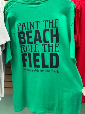 Wasaga Adventure Park T-Shirt “Paint The Beach, Rule The Field”