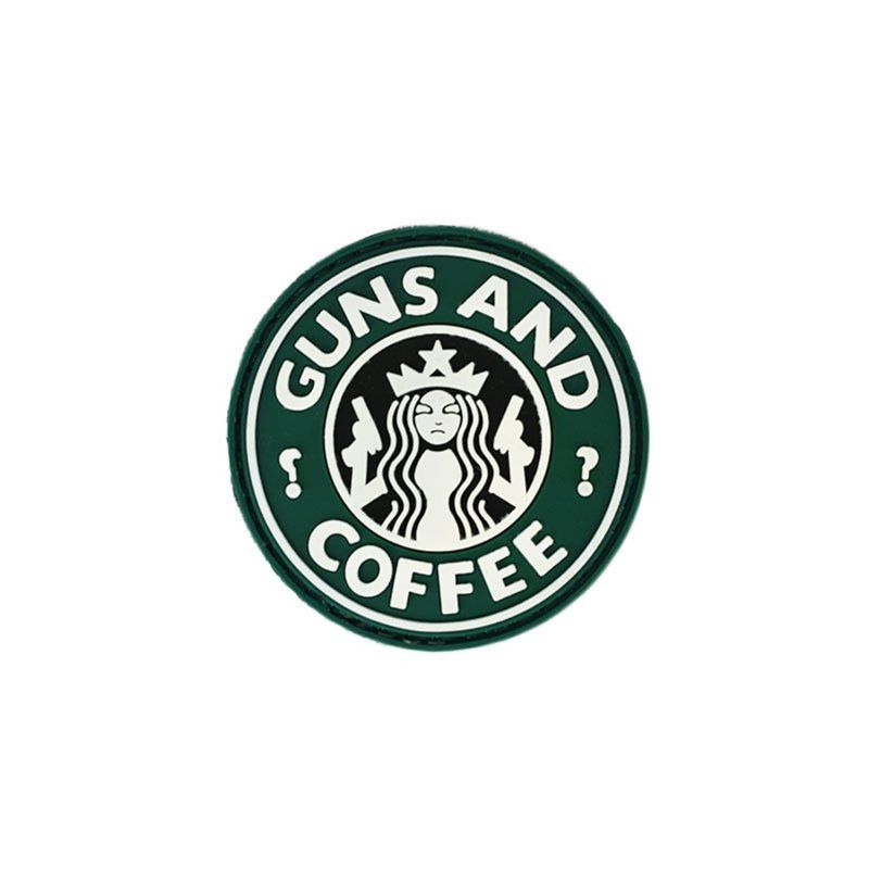 Guns and Coffee PVC Patch