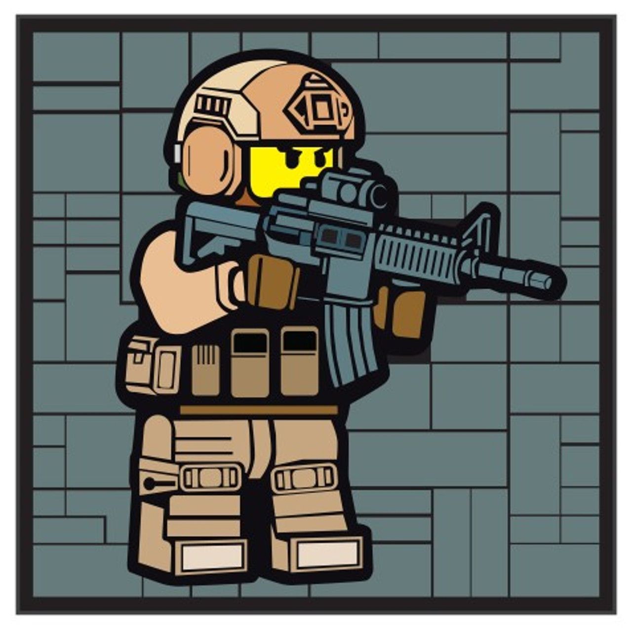 LEGO Soldier PVC Patch