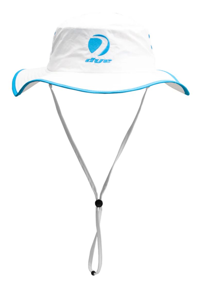 Dye Boonie Hat - Cyan/White