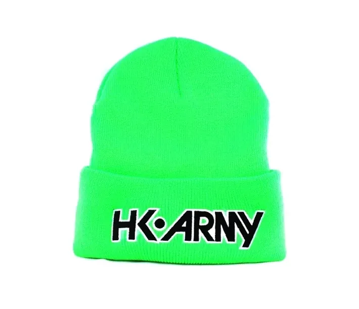 HK Army Beanie - Lime Green