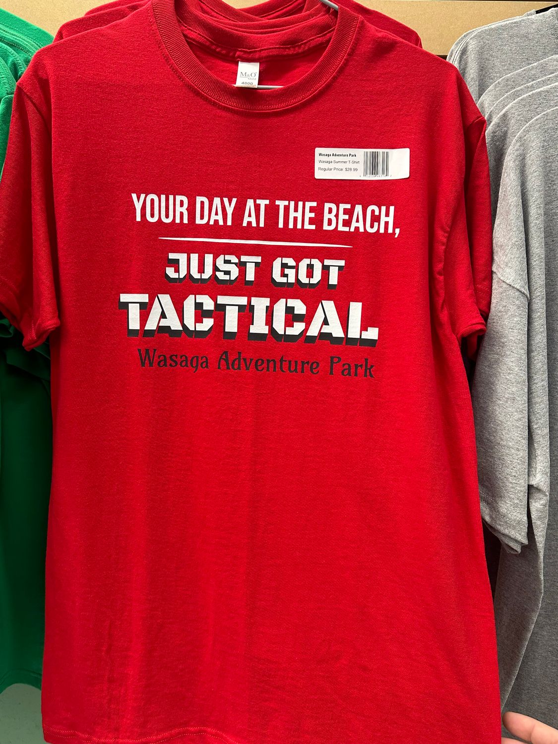 Wasaga Adventure Park T-Shirt “Your Day At The Beach Just Got Tactical”