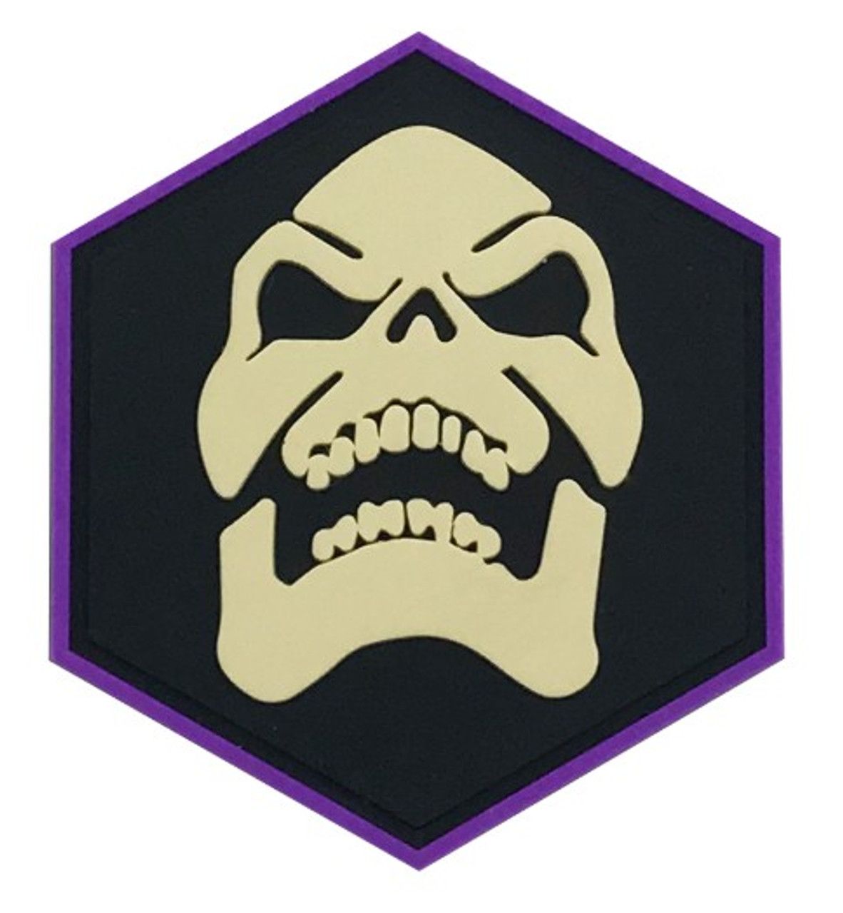 Skeletor Hexagon PVC Patch Skeletor Hexagon PVC Patch