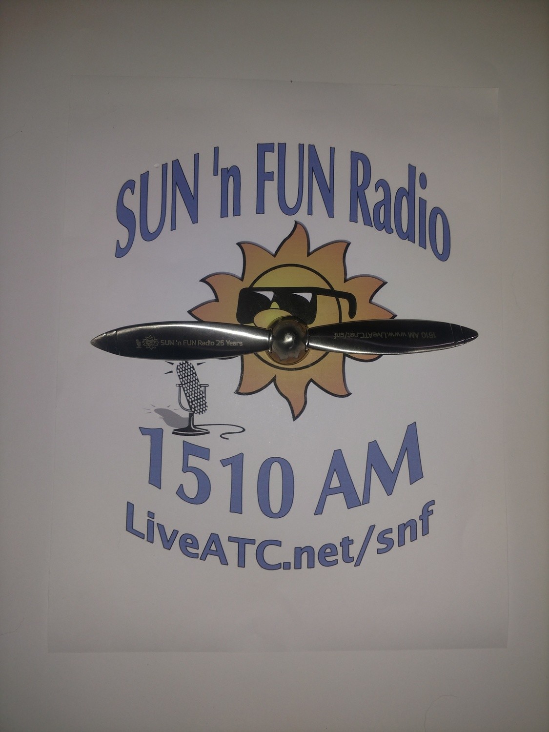 SUN 'n FUN Radio 25th Anniversary Spinner Prop
SHIP IT TO ME!!!