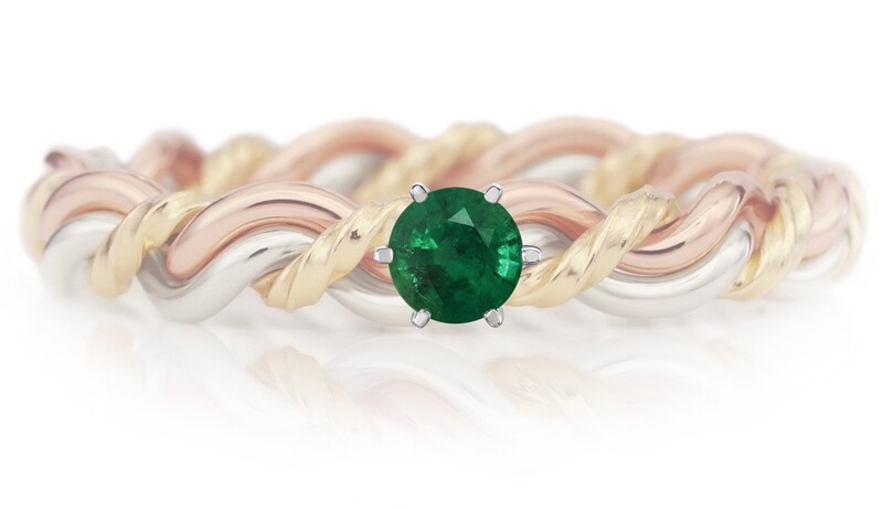 Add An Emerald to Your Ring, Size: 3.5mm ( Natural: AA quality), Emerald: Natural Emerald, Setting Type: Prong