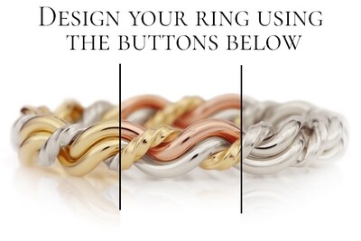Cord of Three™ Symbolic Love Wedding Ring