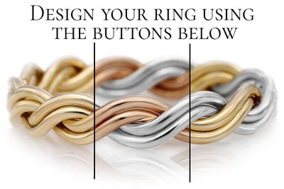 Design Your Four Strand Closed Braided Ring