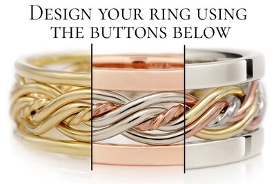 Design Your Five-Strand Ring with Outer Bands