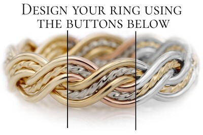 Design Your Six Strand Closed Braided Ring