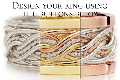 Design Your Eight Strand Double Weave Ring With Outer Bands