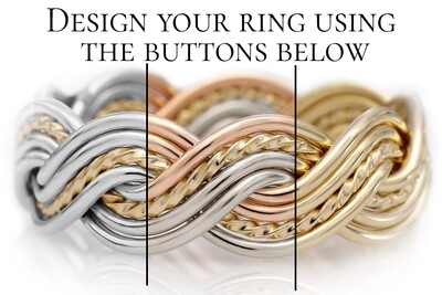 Design Your Eight Strand Closed Weave Braided Ring