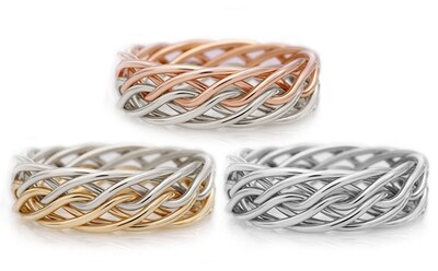 Eight Strand Open Braided Ring