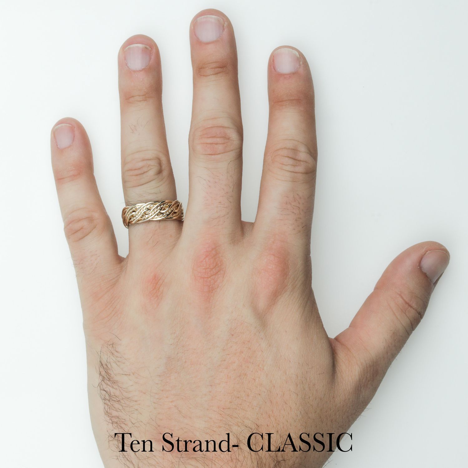 SILVER & GOLD 2-Tone - Ten Strand SILVER Wedding Ring
