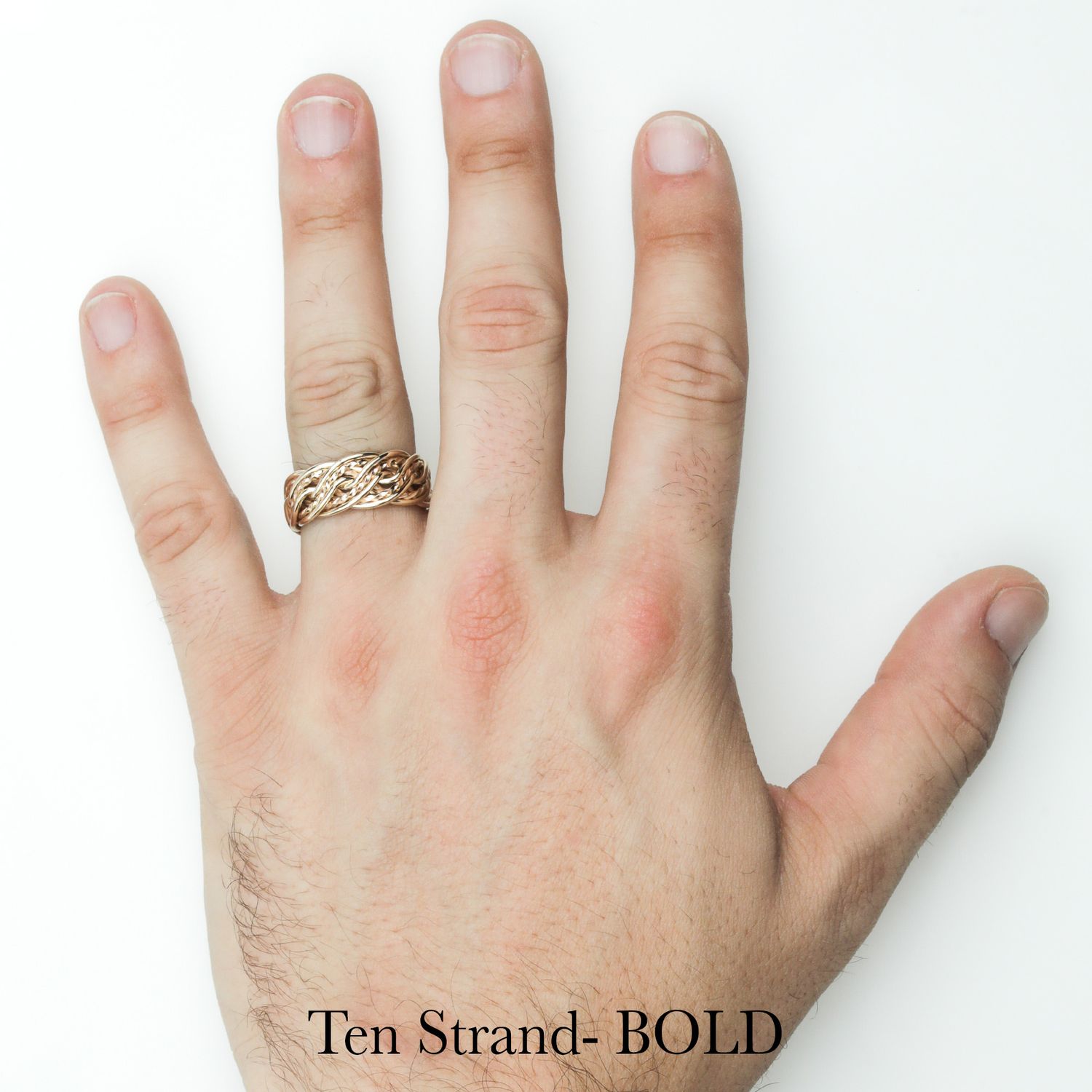 Vintage Gold × Silver Twist Ring K10 SILVER & GOLD 2-Tone - Ten Strand SILVER Wedding Ring