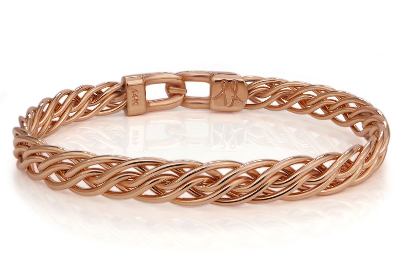 Woven Together Bracelet - 14k Rose Gold