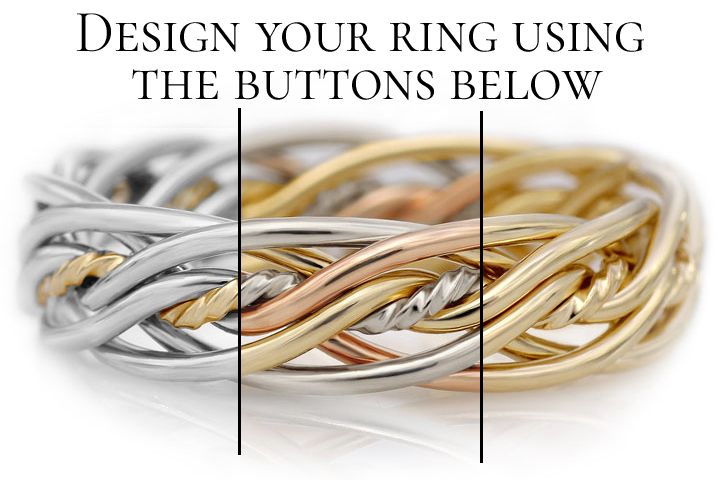Design Your Seven Strand Twist Weave Braided Ring