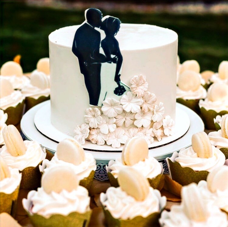 &quot;You &amp; I&quot; Wedding Cake
