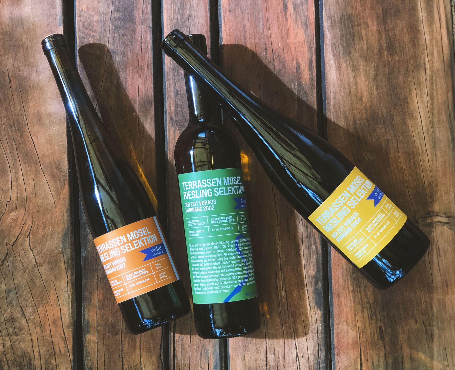 3er Paket Terrassen Mosel Riesling Selektion 2002 + 2004 + 2007