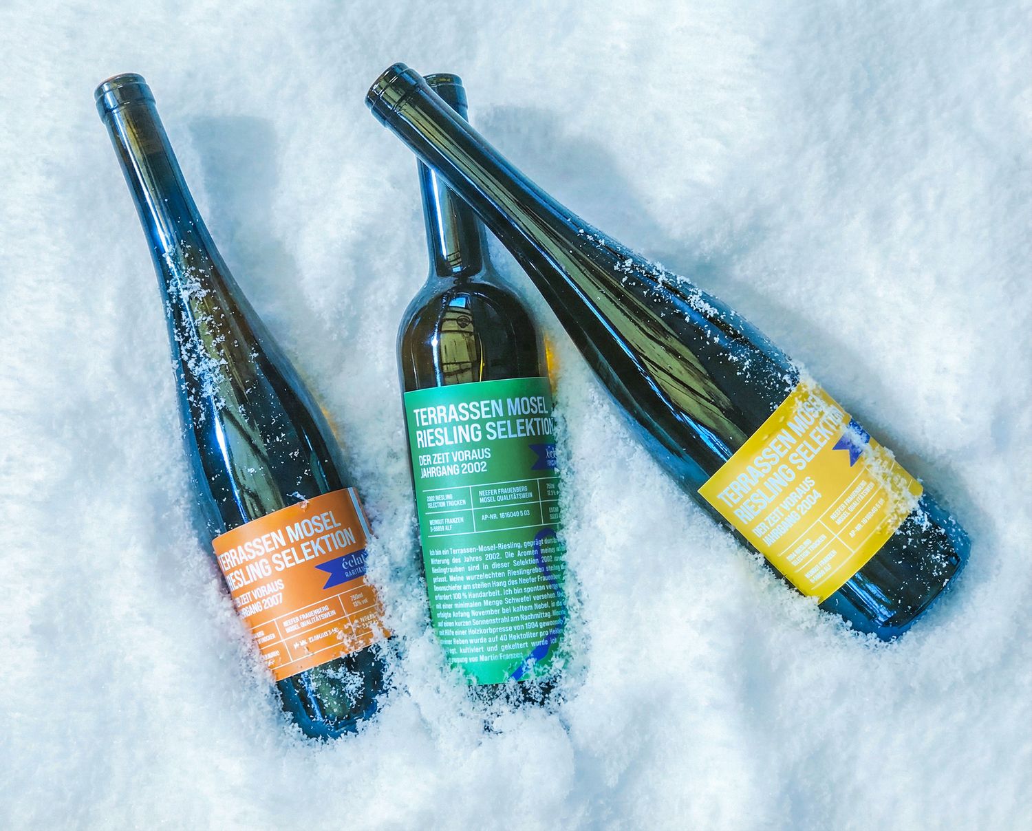 3er Paket Terrassen Mosel Riesling Selektion 2002 +&nbsp;2004 + 2007