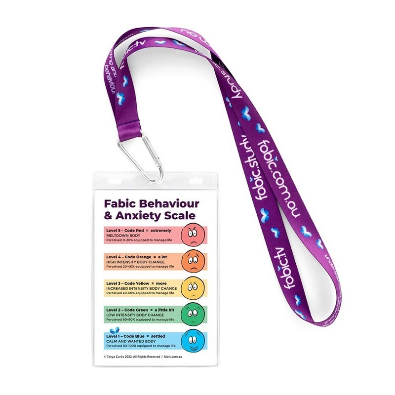 Communication Card with Lanyard