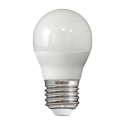 Лампа светодиодная LED E27, шар, 6Вт, 230В,
теплый белый свет