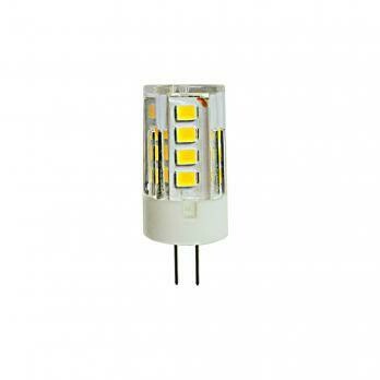 Лампа светодиодная (кукуруза) G4, 3Вт, 4000К, холодный
белый свет, прозрачная