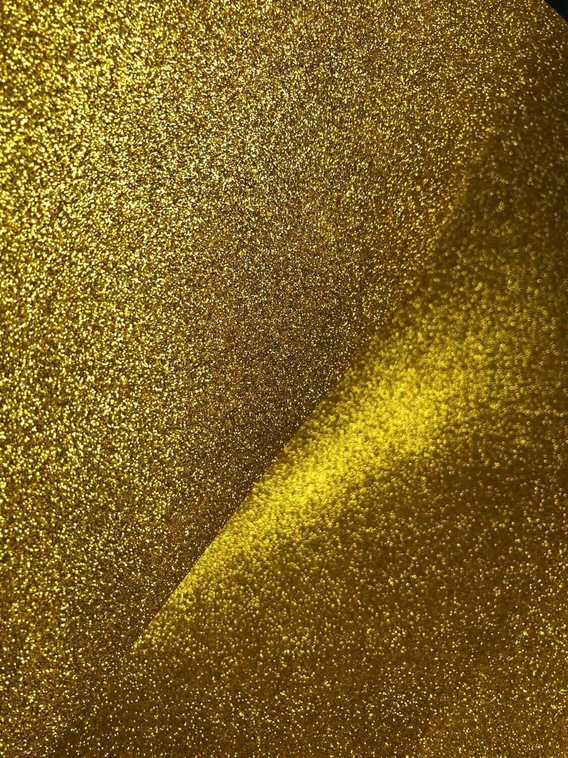 Фоамиран глиттерный 2мм, 50х50см. Желто-золотой (004)