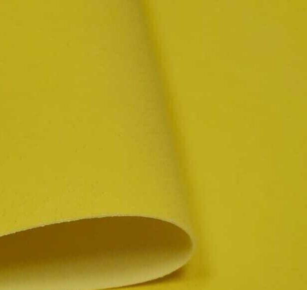 Фоамиран Флок - Бархат 2 мм 50х70 см. Желтый