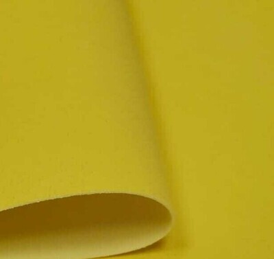 Фоамиран Флок - Бархат 2 мм 50х70 см. Желтый