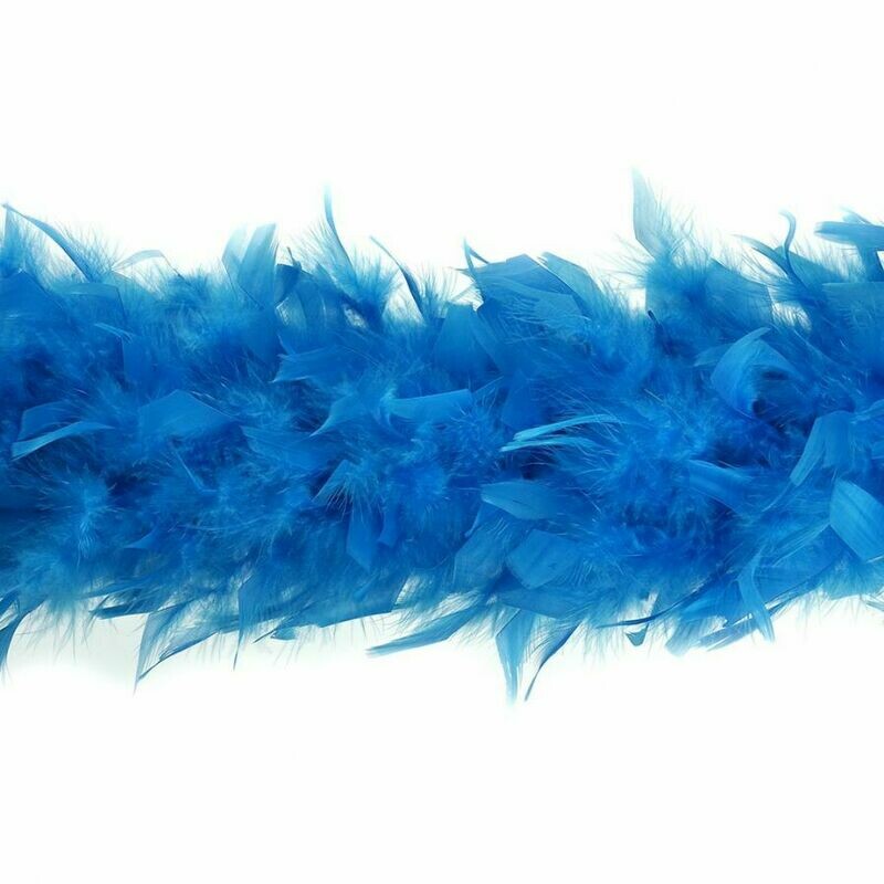 Chandelle Feather Boa + Turquoise + Heavy