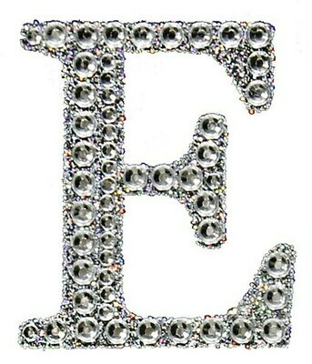 2&quot; Rhinestone Letter &quot;E&quot; Sticker