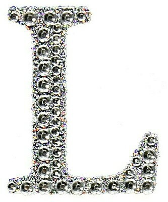 2&quot; Rhinestone Letter &quot;L&quot; Sticker