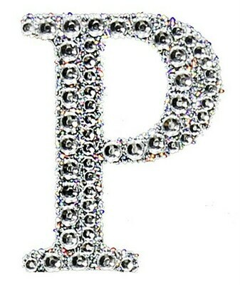 2&quot; Rhinestone Letter &quot;P&quot; Sticker