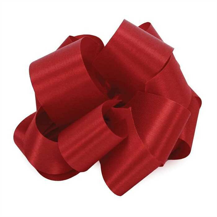10 yards Satin Acetate  - First Red (Crimson)