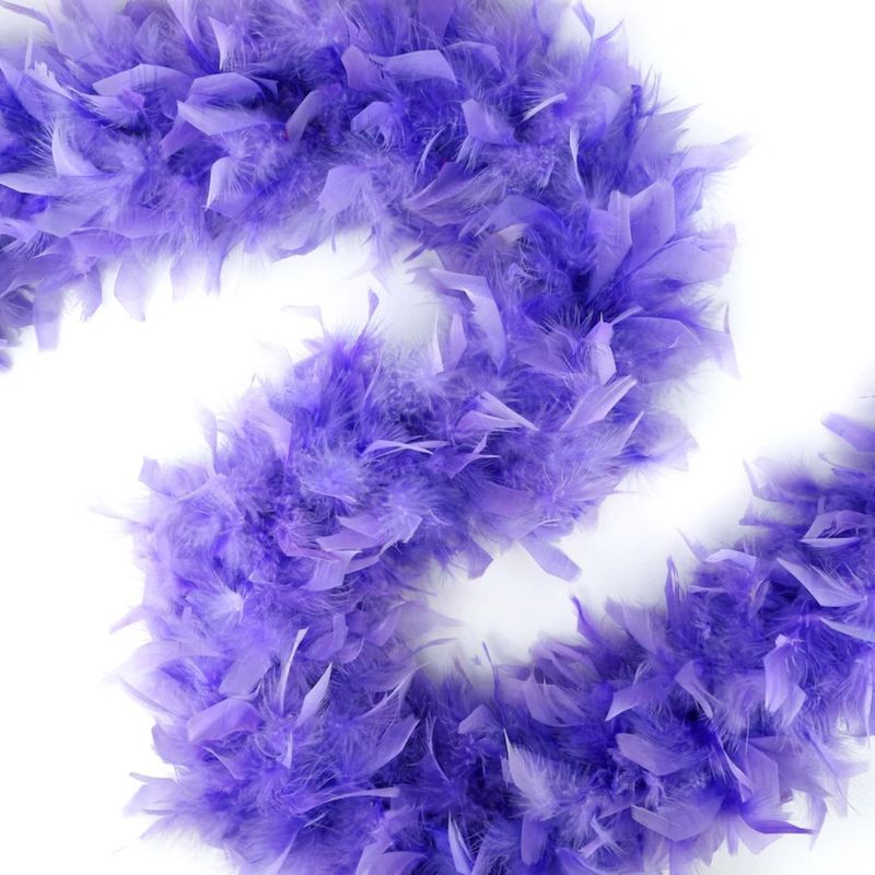 Chandelle Feather Boa + Lavender + Heavy