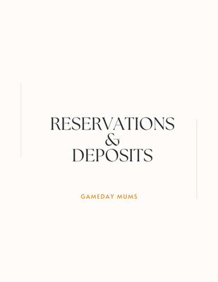 2026 Homecoming Deposits &amp; Reservations