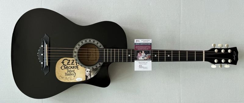 Ozzy Osbourne Signed Acoustic Guitar with Certificate of Authenticity