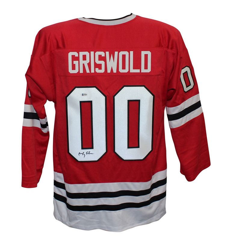 Chevy Chase Autographed NHL Blackhawks Jersey