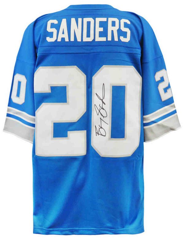NFL HOF Barry Sanders Autographed Jersey
