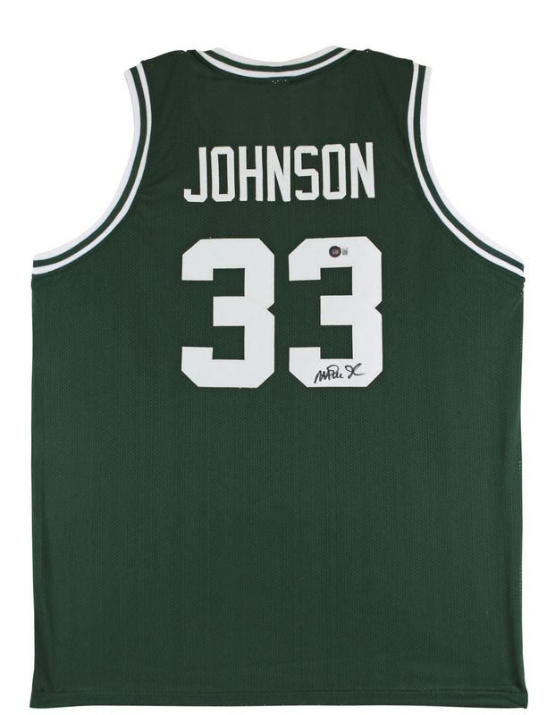 Magic Johnson Autographed Michigan State Basketball Jersey