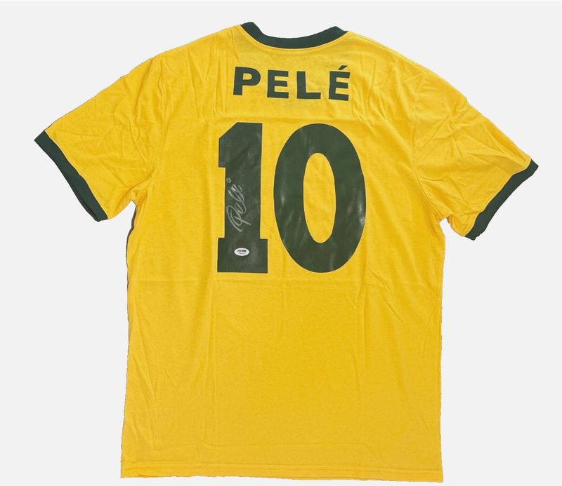 Pelé &amp; Brazil National Team Signed Jersey