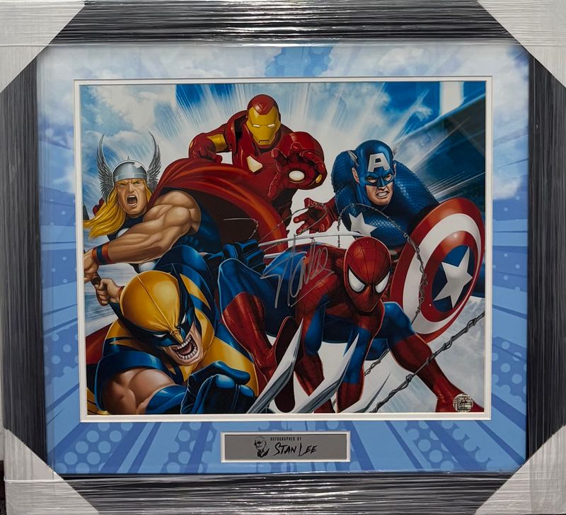 Stan Lee Autographed Print Framed