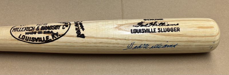 Ted Williams Autographed Baseball Bat