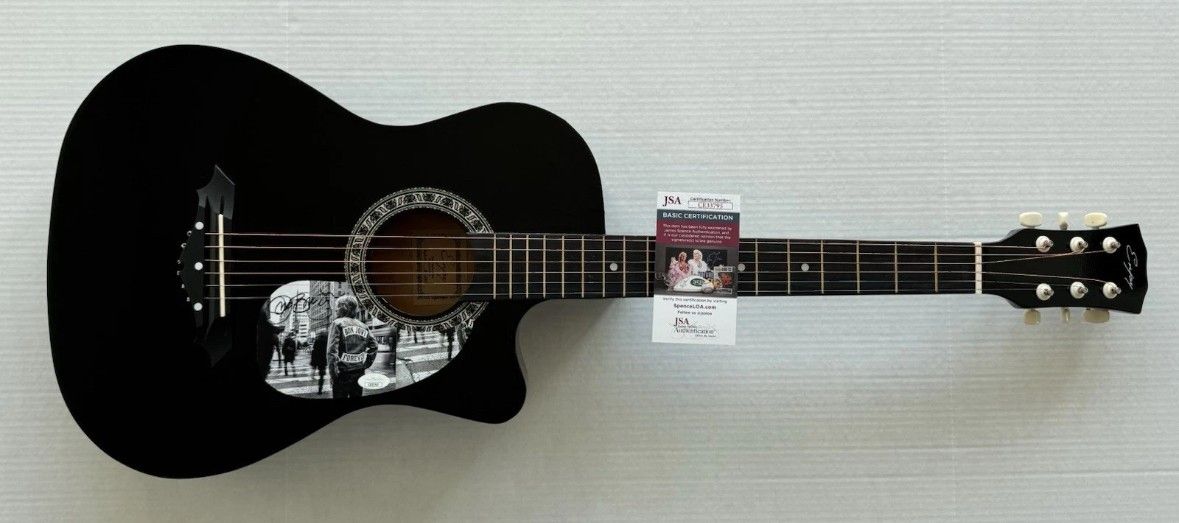 Jon Bon Jovi Autographed Acoustic Guitar