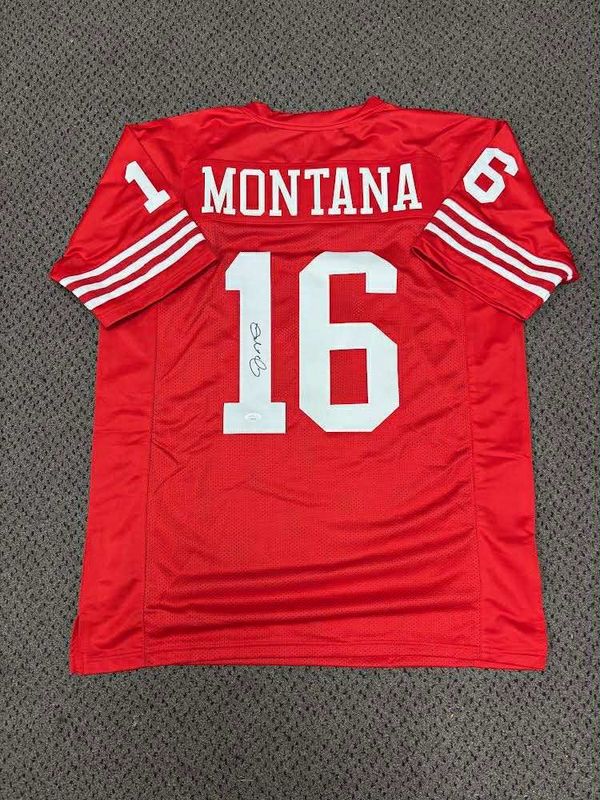Joe Montana 49ers Signed Football Jersey