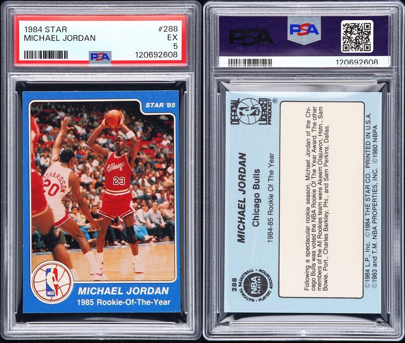 1984 Michael Jordan #288 PSA 5 Basketball Card