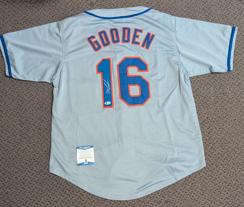 Dwight Gooden Signed NY Mets Baseball Jersey W/Certificate of Authenticity